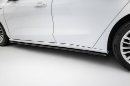 Seitenschweller Ansatz Cup Leisten passend für Ford Focus Vignale Mk4 schwarz Hochglanz