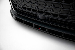Cup Spoilerlippe Front Ansatz V.2 passend für Audi S8 / A8 S-Line D5 Facelift schwarz Hochglanz