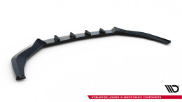 Cup Spoilerlippe Front Ansatz V.2 passend für Audi S8 / A8 S-Line D5 Facelift schwarz Hochglanz
