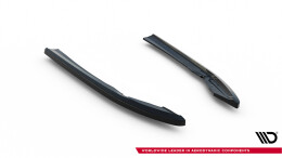 Heck Ansatz Flaps Diffusor passend für Audi S8 D5 Facelift schwarz Hochglanz