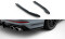 Heck Ansatz Flaps Diffusor passend für Audi S8 D5 Facelift schwarz Hochglanz