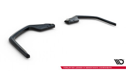 Mittlerer Cup Diffusor Heck Ansatz passend für Honda Civic Sport Mk 10 schwarz Hochglanz