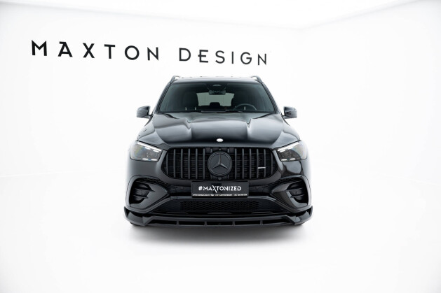 Cup Spoilerlippe Front Ansatz passend für Mercedes-AMG GLE 53 SUV / Coupe W167 Facelift / C167 Facelift schwarz Hochglanz