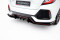 Street Pro Heck Ansatz Flaps Diffusor V.2 für Honda Civic Sport Mk 10 Facelift SCHWARZ-ROT