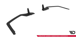 Street Pro Heck Ansatz Flaps Diffusor V.2 passend für Honda Civic Sport Mk 10 Facelift ROT