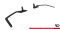 Street Pro Heck Ansatz Flaps Diffusor V.2 passend für Honda Civic Sport Mk 10 Facelift ROT