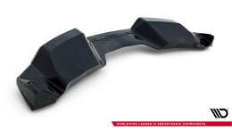 Mittlerer Cup Diffusor Heck Ansatz DTM Look passend für Chevrolet Corvette C7 schwarz Hochglanz