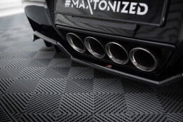 Mittlerer Cup Diffusor Heck Ansatz DTM Look passend für Chevrolet Corvette C7 schwarz Hochglanz