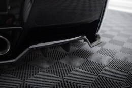 Mittlerer Cup Diffusor Heck Ansatz DTM Look passend für Chevrolet Corvette C7 schwarz Hochglanz