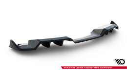 Mittlerer Cup Diffusor Heck Ansatz DTM Look passend für Chevrolet Corvette C7 schwarz Hochglanz