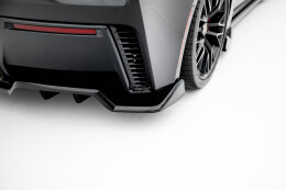 Mittlerer Cup Diffusor Heck Ansatz DTM Look passend für Chevrolet Corvette Z06 C7 schwarz Hochglanz