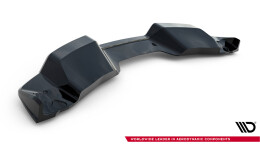 Mittlerer Cup Diffusor Heck Ansatz DTM Look passend für Chevrolet Corvette Z06 C7 schwarz Hochglanz