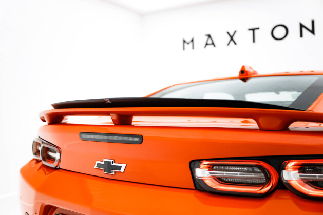 Heck Spoiler Aufsatz Abrisskante passend für Chevrolet Camaro SS Mk6 Facelift schwarz Hochglanz