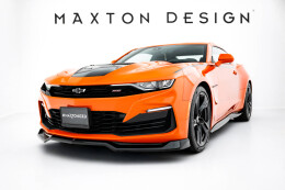 Cup Spoilerlippe Front Ansatz V.1 passend für Chevrolet Camaro SS Mk6 Facelift schwarz Hochglanz