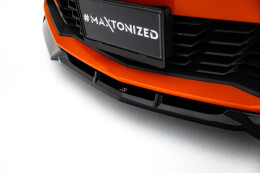Cup Spoilerlippe Front Ansatz V.2 passend für Chevrolet Camaro SS Mk6 Facelift schwarz Hochglanz