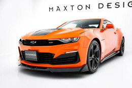 Cup Spoilerlippe Front Ansatz V.2 passend für Chevrolet Camaro SS Mk6 Facelift schwarz Hochglanz