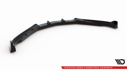 Street+ Spoilerlippe Front Ansatz V.2 passend für Chevrolet Camaro SS Mk6 FL schwarz Hochglanz