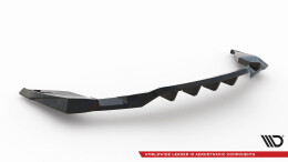 Mittlerer Cup Diffusor Heck Ansatz DTM Look passend für Chevrolet Camaro SS Mk6 Facelift schwarz Hochglanz