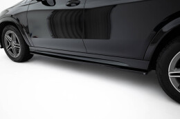 Street+ Seitenschweller Leisten passend für Mercedes-AMG / AMG-Line GLE SUV W167 / W167 FL schwarz Hochglanz