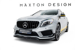 Cup Spoilerlippe Front Ansatz passend für Mercedes-Benz GLA 45 AMG Off-roader X156 schwarz Hochglanz