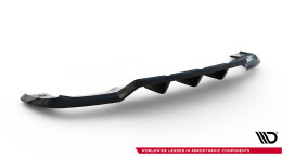 Mittlerer Cup Diffusor Heck Ansatz V.2 passend für Mercedes-Benz GLA 45 AMG X156 schwarz Hochglanz