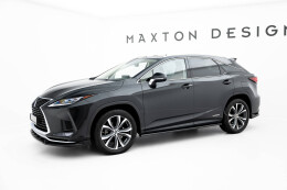 Seitenschweller Ansatz Cup Leisten passend für Lexus RX Mk4 Facelift (Version ohne OEM-Trittbretter) schwarz Hochglanz