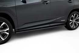 Seitenschweller Ansatz Cup Leisten passend für Lexus RX Mk4 Facelift (Version ohne OEM-Trittbretter) schwarz Hochglanz