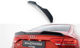 Heck Spoiler Aufsatz Abrisskante 3D passend für Audi A5 Sportback S-Line / S5 8T / 8T Facelift schwarz Hochglanz