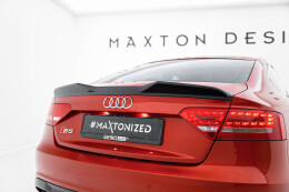 Heck Spoiler Aufsatz Abrisskante 3D passend für Audi A5 Sportback S-Line / S5 8T / 8T Facelift schwarz Hochglanz
