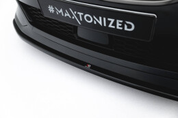 Cup Spoilerlippe Front Ansatz passend für BMW M135i M-Performance F40 schwarz Hochglanz