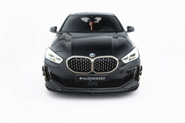 Cup Spoilerlippe Front Ansatz passend für BMW M135i M-Performance F40 schwarz Hochglanz
