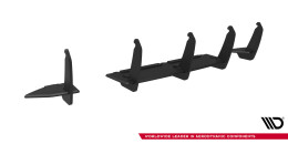 Street Pro Heckschürze Heck Ansatz Diffusor V.2 passend für Ford Focus RS Mk3 SCHWARZ