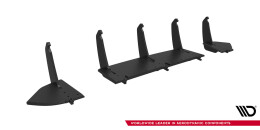 Street Pro Heckschürze Heck Ansatz Diffusor V.2 passend für Ford Focus RS Mk3 SCHWARZ