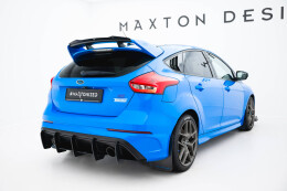Street Pro Heckschürze Heck Ansatz Diffusor V.2 für Ford Focus RS Mk3 SCHWARZ-ROT
