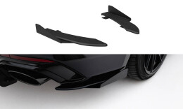 Street Pro Heck Ansatz Flaps Diffusor + Flaps für Ford Audi RS5 Coupe / Sportback F5 schwarz Hochglanz