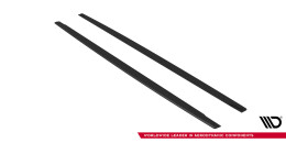 Street Pro Seitenschweller Ansatz Cup Leisten für Audi RS5 Sportback F5 SCHWARZ