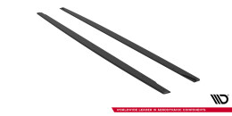 Street Pro Seitenschweller Ansatz Cup Leisten für Audi RS5 Sportback F5 SCHWARZ