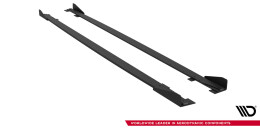 Street Pro Seitenschweller Ansatz Cup Leisten für Audi RS5 Sportback F5 ROT+ HOCHGLANZ FLAPS