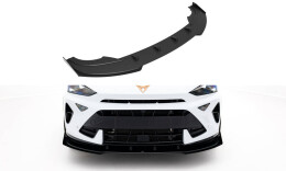 Street Pro Cup Spoilerlippe Front Ansatz passend für Cupra Formentor Mk1 Facelift SCHWARZ+ HOCHGLANZ FLAPS