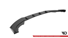 Street Pro Cup Spoilerlippe Front Ansatz + Flaps für Cupra Formentor Mk1 Facelift schwarz Hochglanz