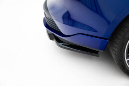 Street+ Mittlerer Diffusor RACE Heck Ansatz passend für Porsche Taycan Turbo S Mk1 schwarz Hochglanz