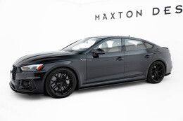 Seitenschweller Ansatz Cup Leisten passend für Audi RS5 Sportback F5 schwarz Hochglanz