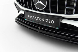 Cup Spoilerlippe Front Ansatz passend für Mercedes-AMG CLA 35 Coupe / Shooting Brake C118 Facelift / X118 Facelift schwarz Hochglanz