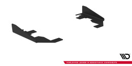 Hintere Seiten Flaps passend für Audi RS5 Coupe / Sportback F5 schwarz Hochglanz