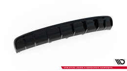 Heck Ansatz Diffusor passend für Audi A4 B8 Facelift (Version ohne Auspuff) schwarz Hochglanz