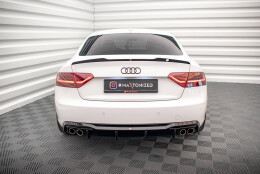 Heck Ansatz Diffusor passend für Audi A5 8T Facelift (Doppelauspuff li. re.) schwarz Hochglanz