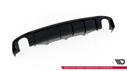Heck Ansatz Diffusor passend für Audi A7 S-Line C7 schwarz Hochglanz