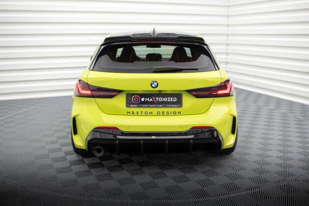 Heck Ansatz Diffusor V.3 passend für BMW 1er F40 M-Paket (Einzelauspuff li.) schwarz Hochglanz