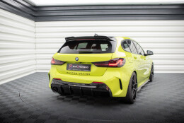 Heck Ansatz Diffusor V.3 passend für BMW 1er F40 M-Paket (Einzelauspuff li.) schwarz Hochglanz
