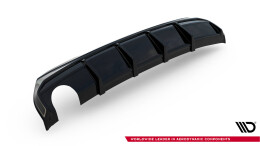 Heck Ansatz Diffusor V.3 passend für BMW 1er F40 M-Paket (Einzelauspuff li.) schwarz Hochglanz